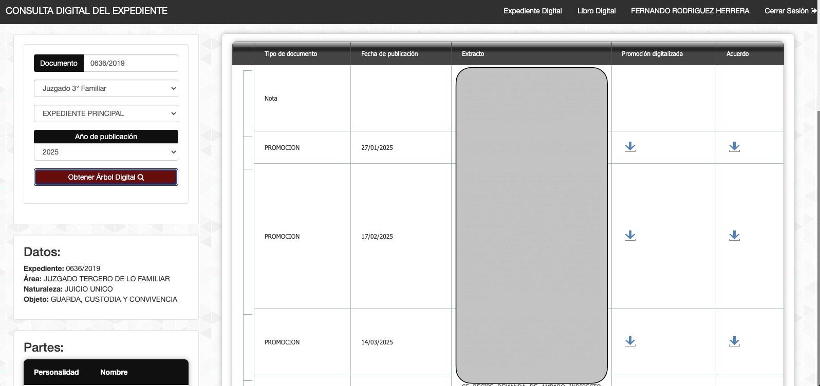 Portal de revisión de expedientes